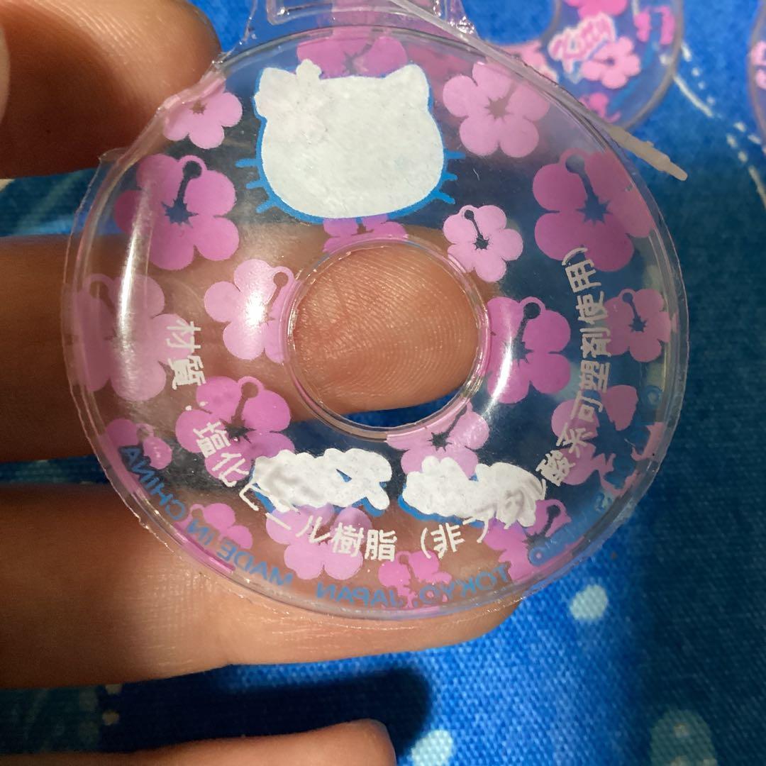 3348ハローキティハワイハイビスカスキティ浮き輪マスコット