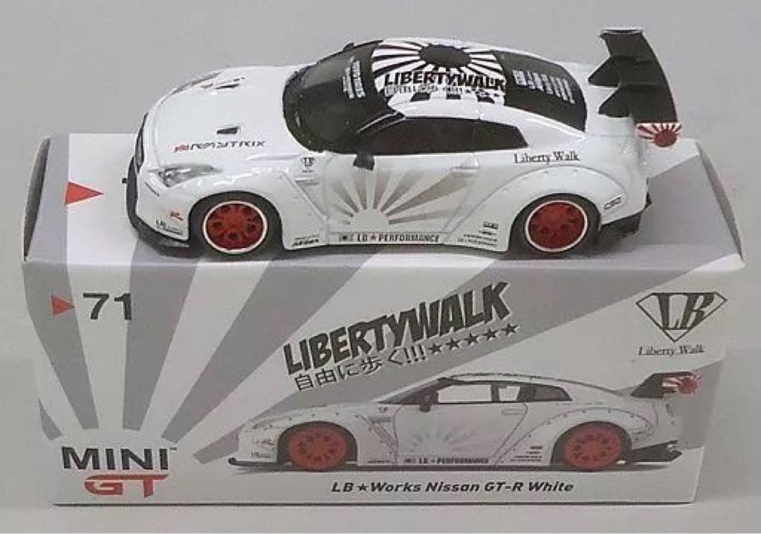 MINIGT ミニGT トイザらス限定 LBワークス 日産GT-R WHITE MINIGT LB