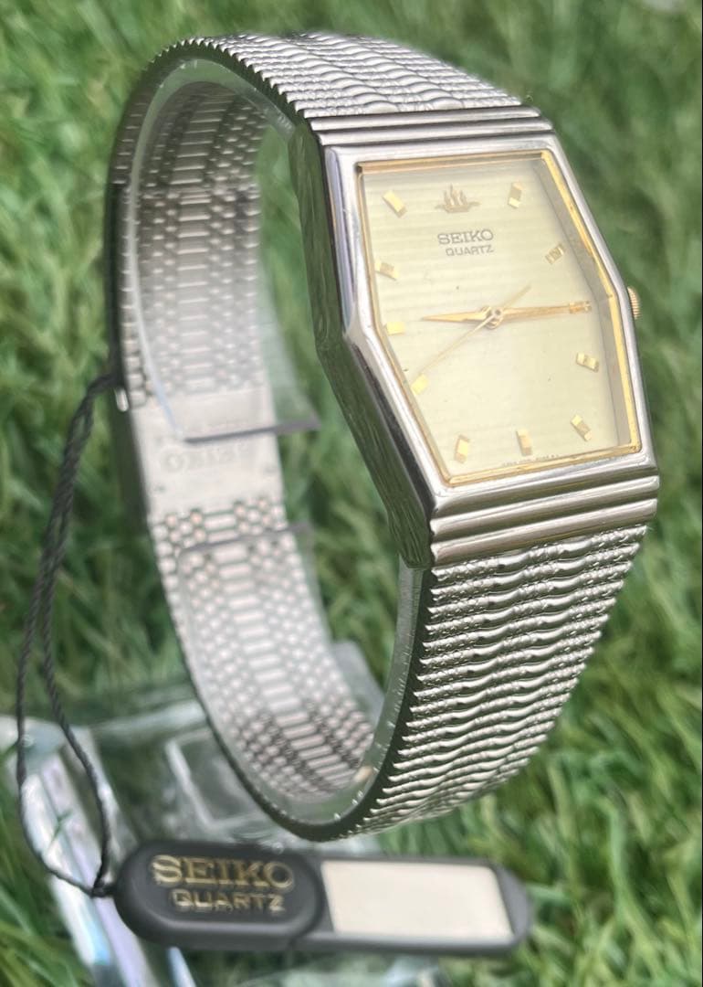 極美品◎SEIKOセイコー時計メンズシャンパンゴールドヴィンテージデッドストック