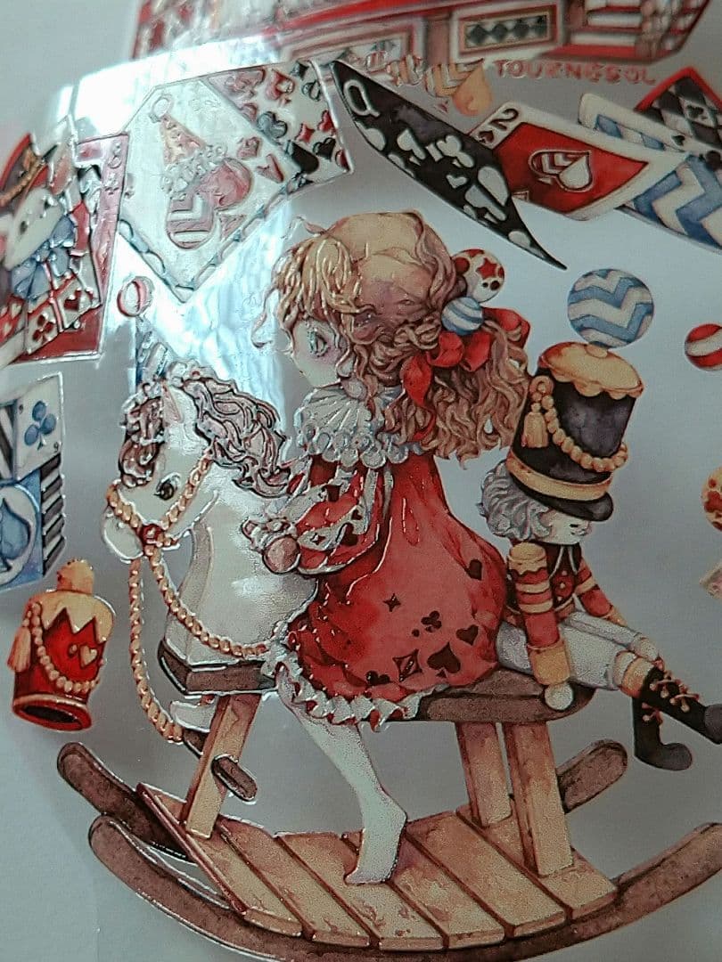 のこり2✩再販✩J20＃狐桃夹子(水晶PET)切り売り 海外人物マステ女の子