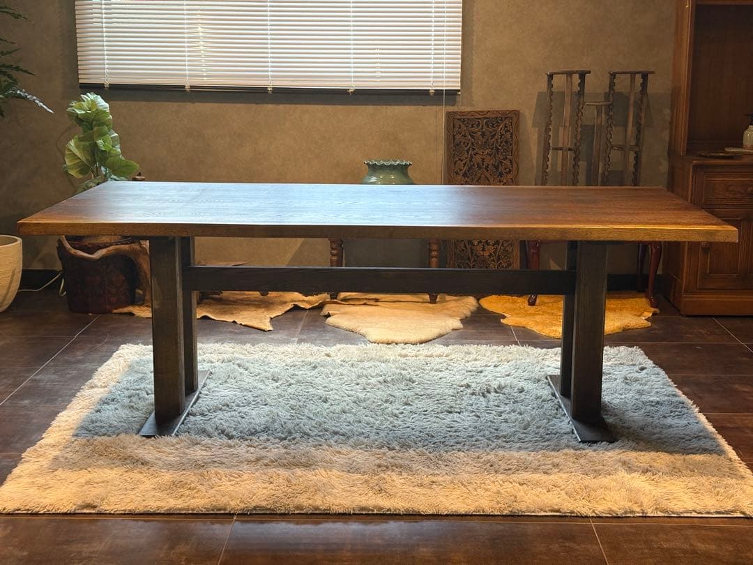 希少　アンティーク　ヴィンテージ　無垢材　木製テーブル　ウッドテーブル　NZ