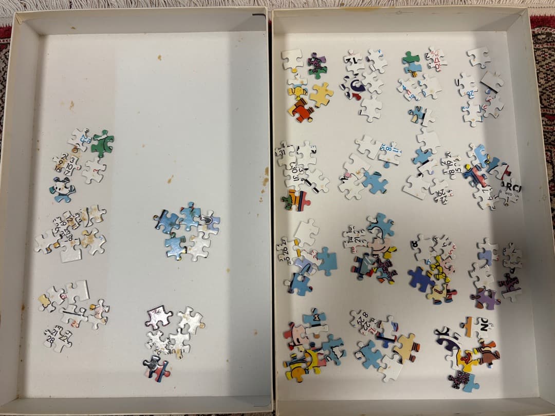 中古品】スヌーピーカレンダージグソーパズル 1989年版 1000ピース