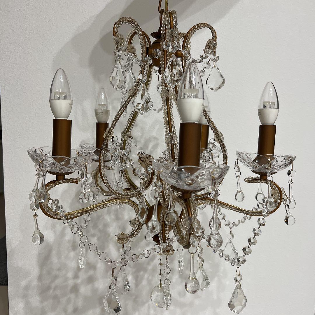 東京インテリア シャンデリア ゴールド 5灯