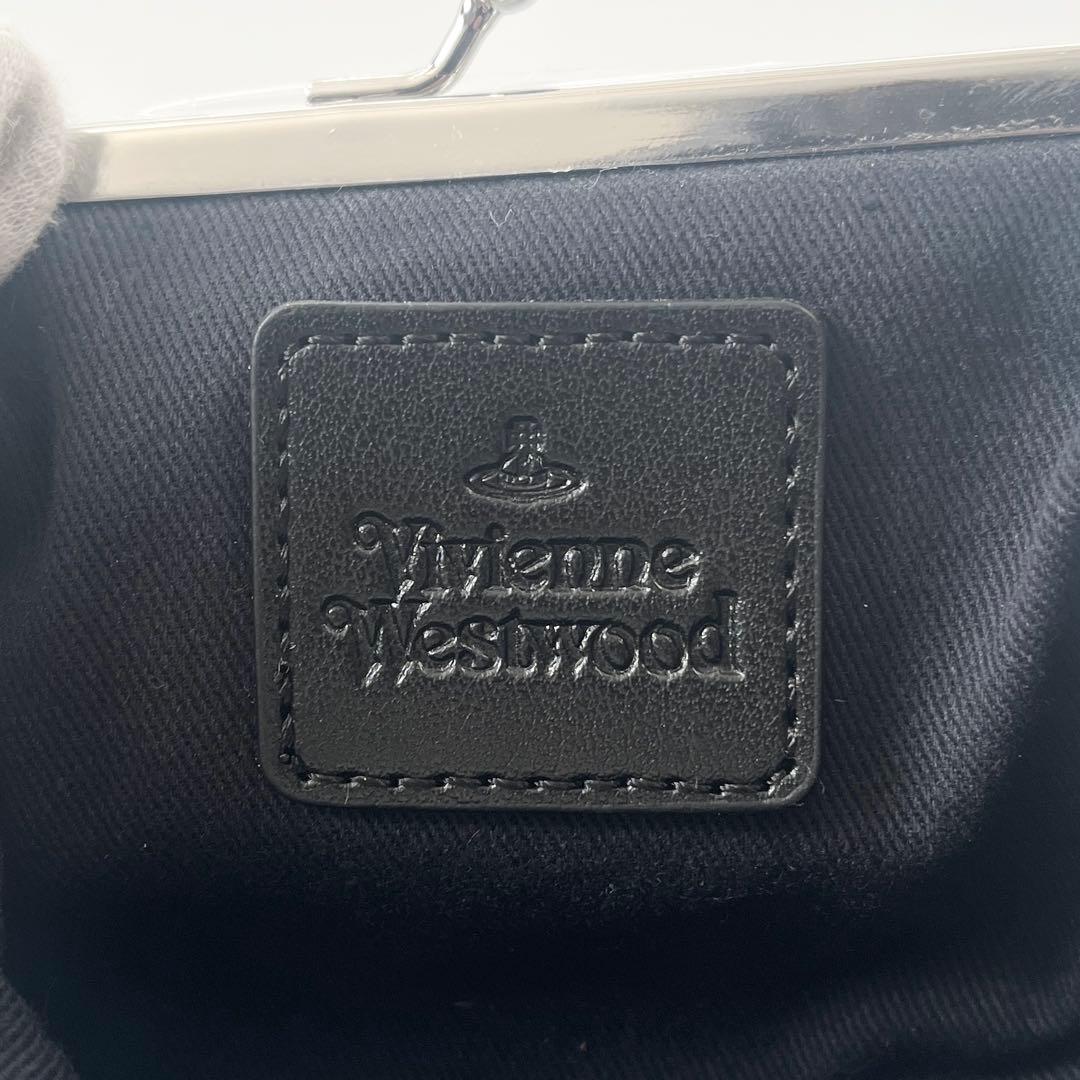 ヴィヴィアンウエストウッド　がま口　ケース　オーブ　レザー　黒　ブラック
