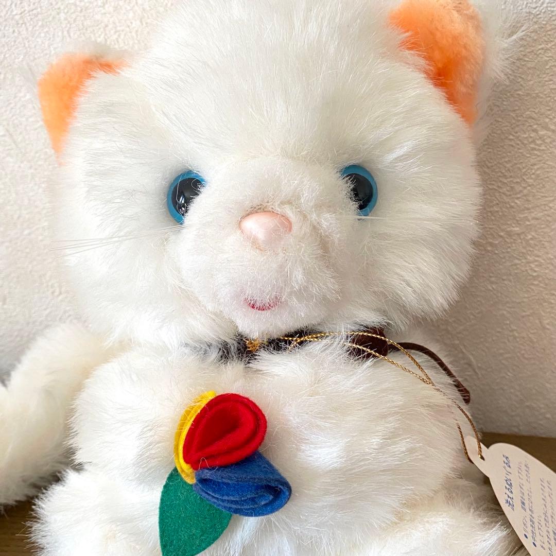 タグ付 昭和 レトロ 猫 ミーコ ぬいぐるみ ファースト社 オリジナルペット