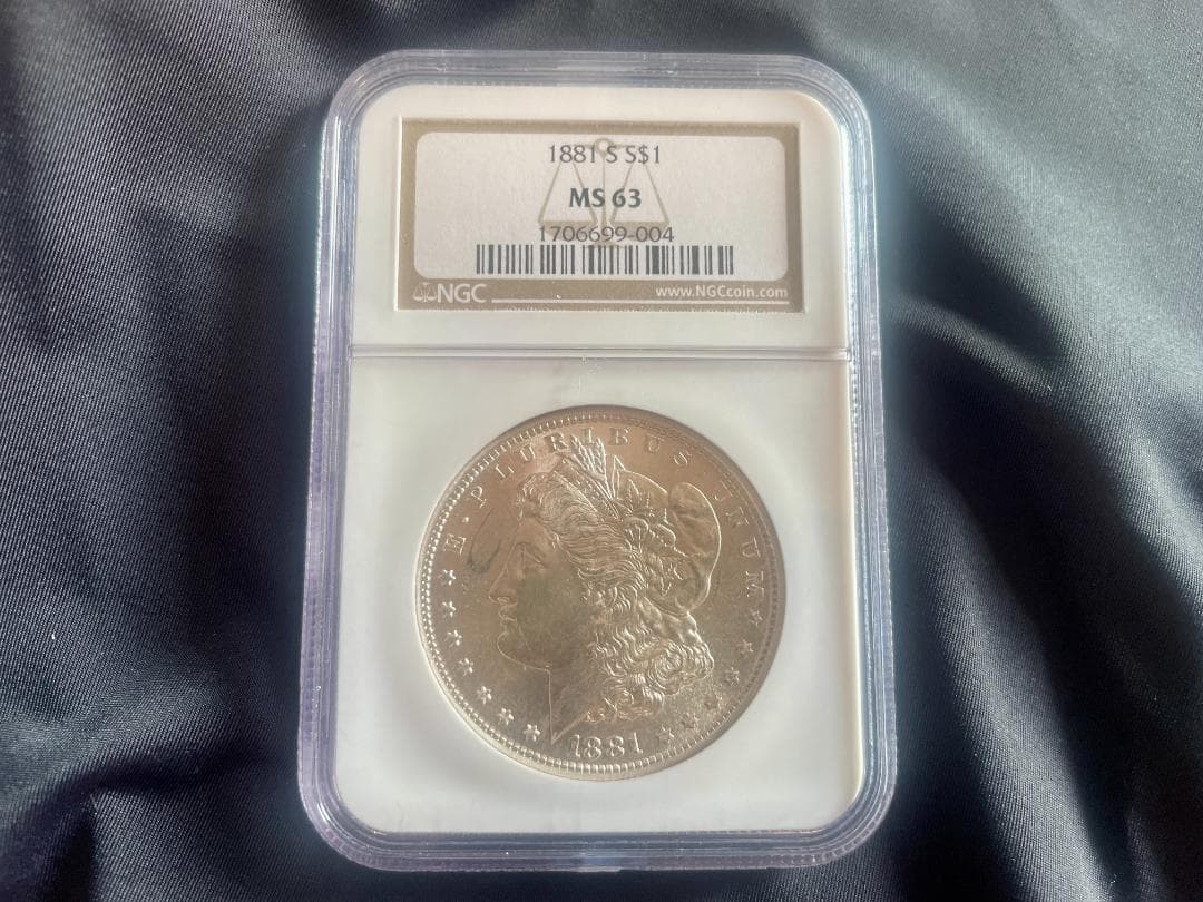 1881-S 1ドル 銀貨 アメリカ NGC MS63 モルガンダラー 077