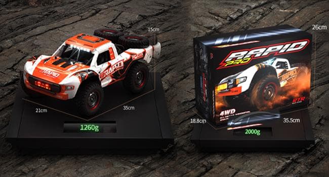 ブラシレス ラジコンカー 70km/h 35CM 四輪駆動 オフロード 高速車