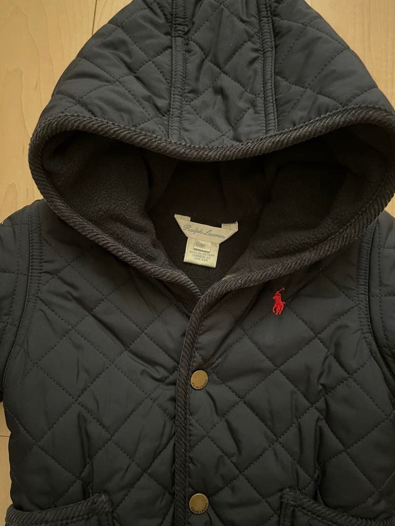 ［美品］ラルフローレン カバーオール キルティング ベビー 9M