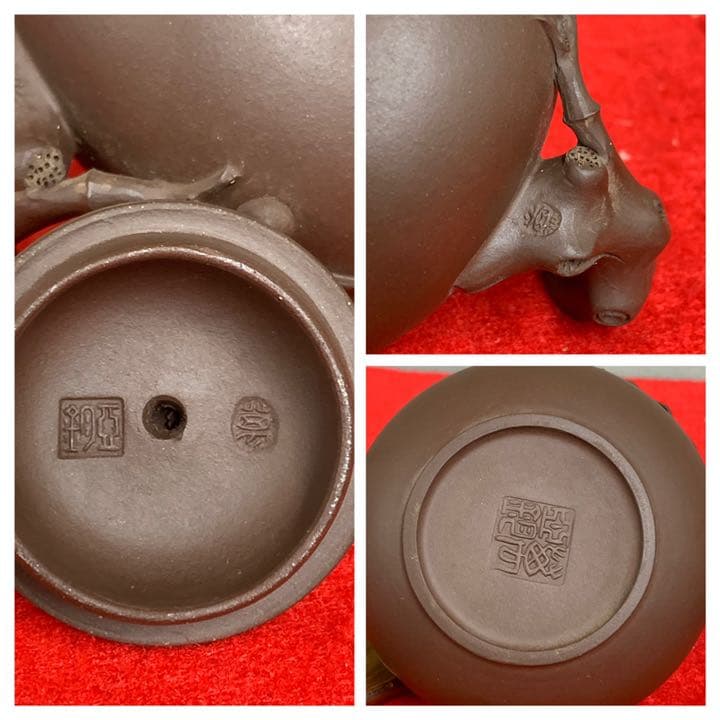 中国紫砂壺•急須•茶道具【萬亞钧 造】在銘；xg9-0