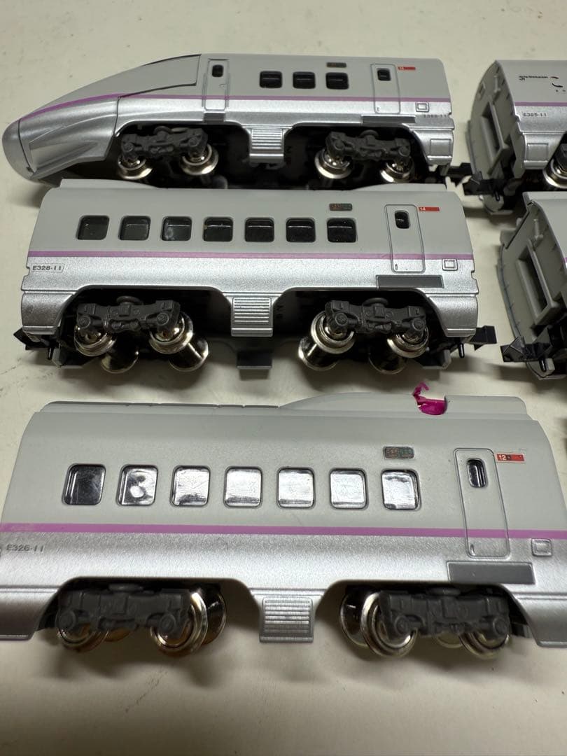 Bトレ E3系こまち6両（N化済・動力付・R1編成先頭車付）