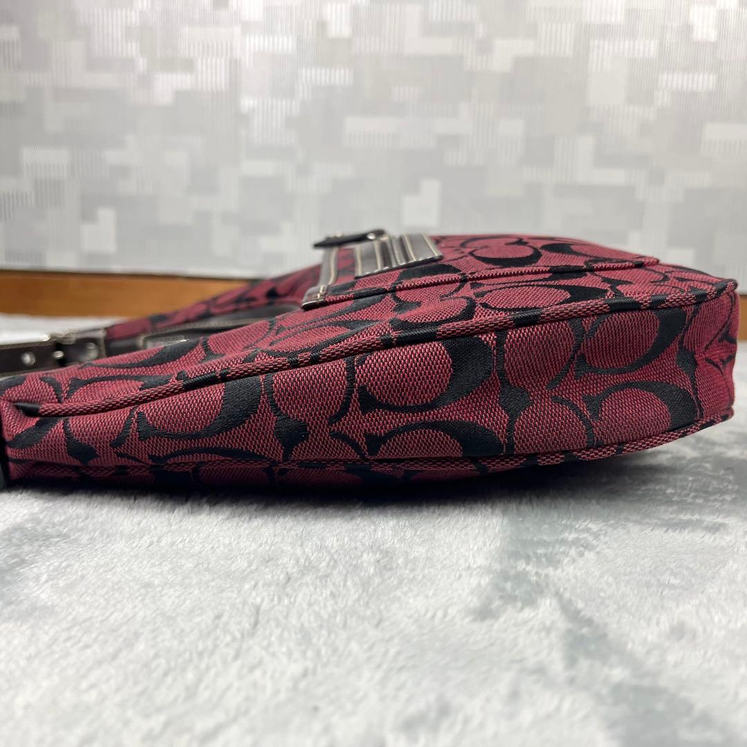 バッグ Vintage Coach Hobo Signature Red