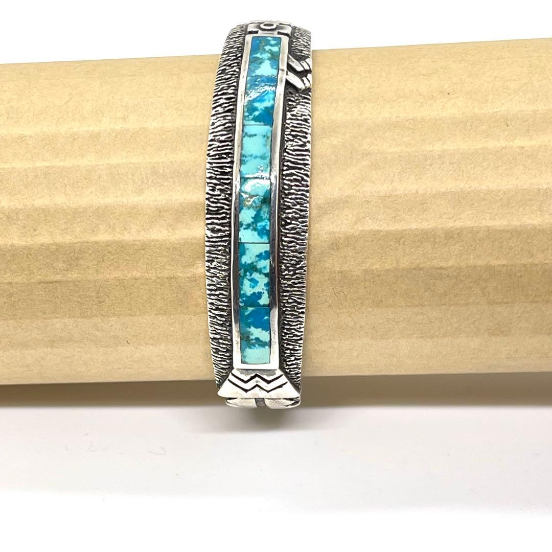 nn ●HOPI・ホピ族ココペリ●ターコイズ●シルバーバングル●ビンテージ