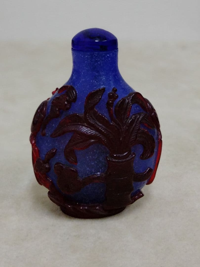 最終お値引きです】美品 珍品 古美術品 鼻煙壺 骨董品 ガラス 中国