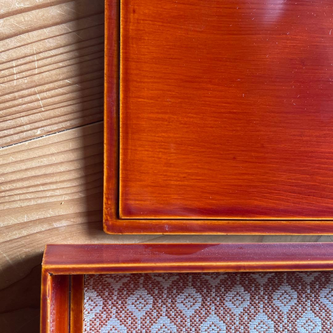 飛騨春慶塗りの蓋付き文箱