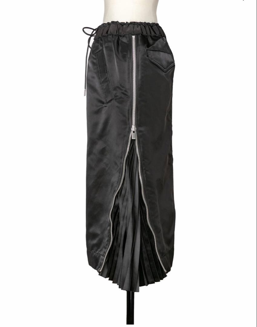 SACAI ブラックプリーツ切り替えスカート サカイisseyギャルソンyama
