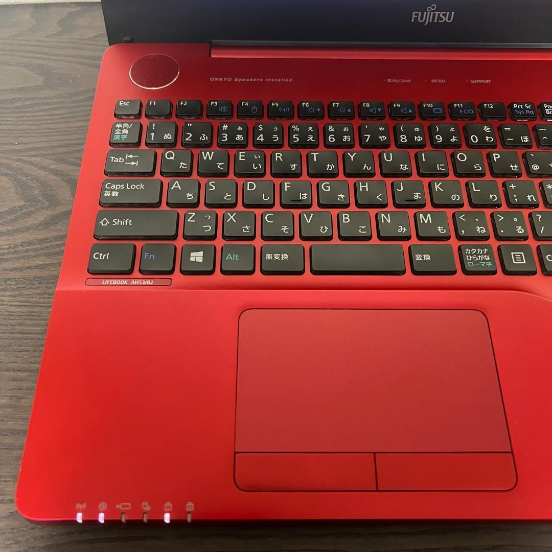 人気のレッド✨富士通 LIFEBOOK☆SSD240GB☆Core i7☆8GB