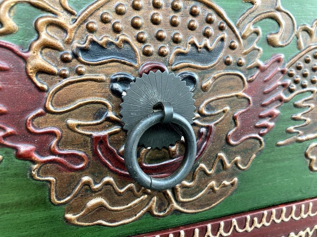 アンティーク シノワズリ 10段引出し チェスト 東洋家具 唐箪笥 中国