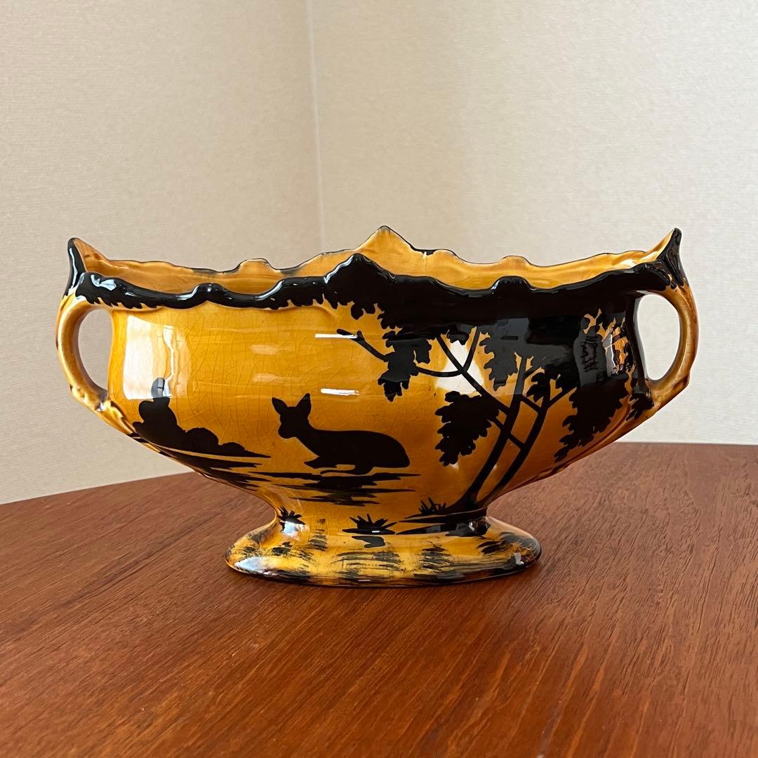 Orchies　フランス陶器　アールヌーボー　フラワーベース　陶器鉢　花瓶 Orchies フランス陶器 アールヌーボー フラワーベース 陶器鉢 花瓶