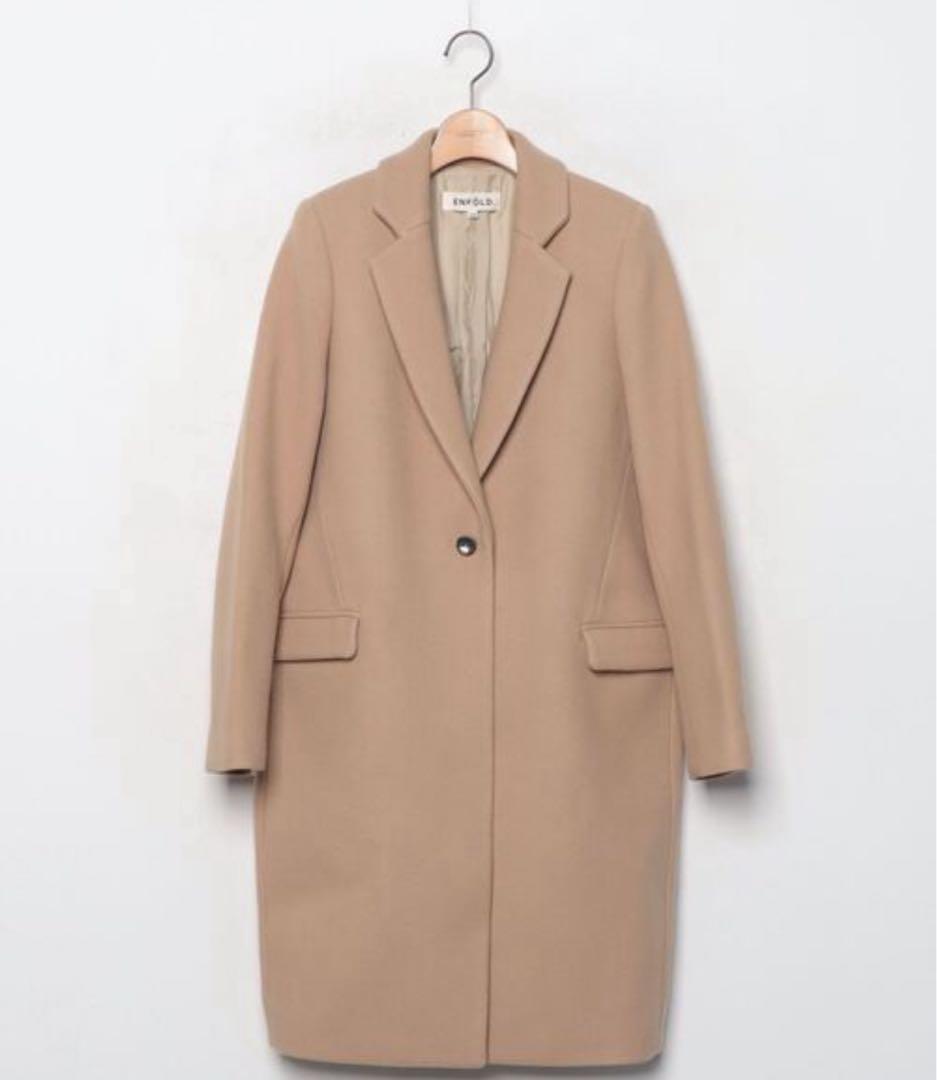 ENFOLD ベージュ チェスター　コート ENFOLD チェスターコート ベージュ サイズ 38 【公式通販】
