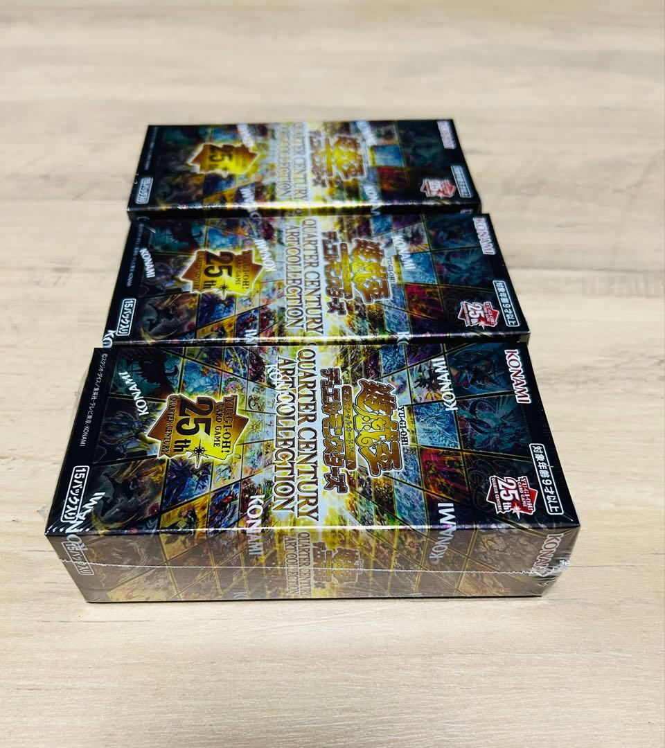 遊戯王 クォーターセンチュリーアートコレクション シュリンク付き　3box