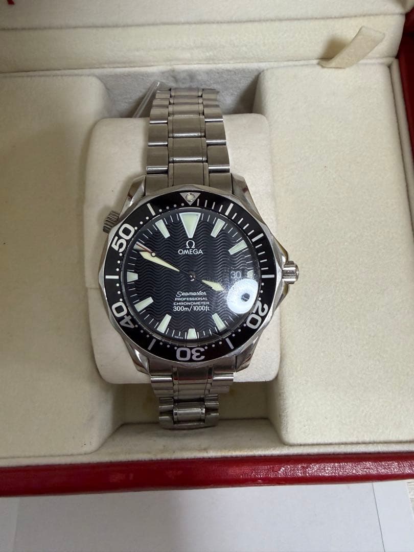 OMEGA オメガ シーマスター 300m自動巻 クロノメーター 波文字盤