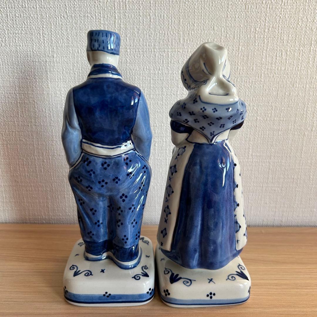オランダ製ROYAL DELFT ロイヤルデルフト ファーマーと妻 フィギュリン