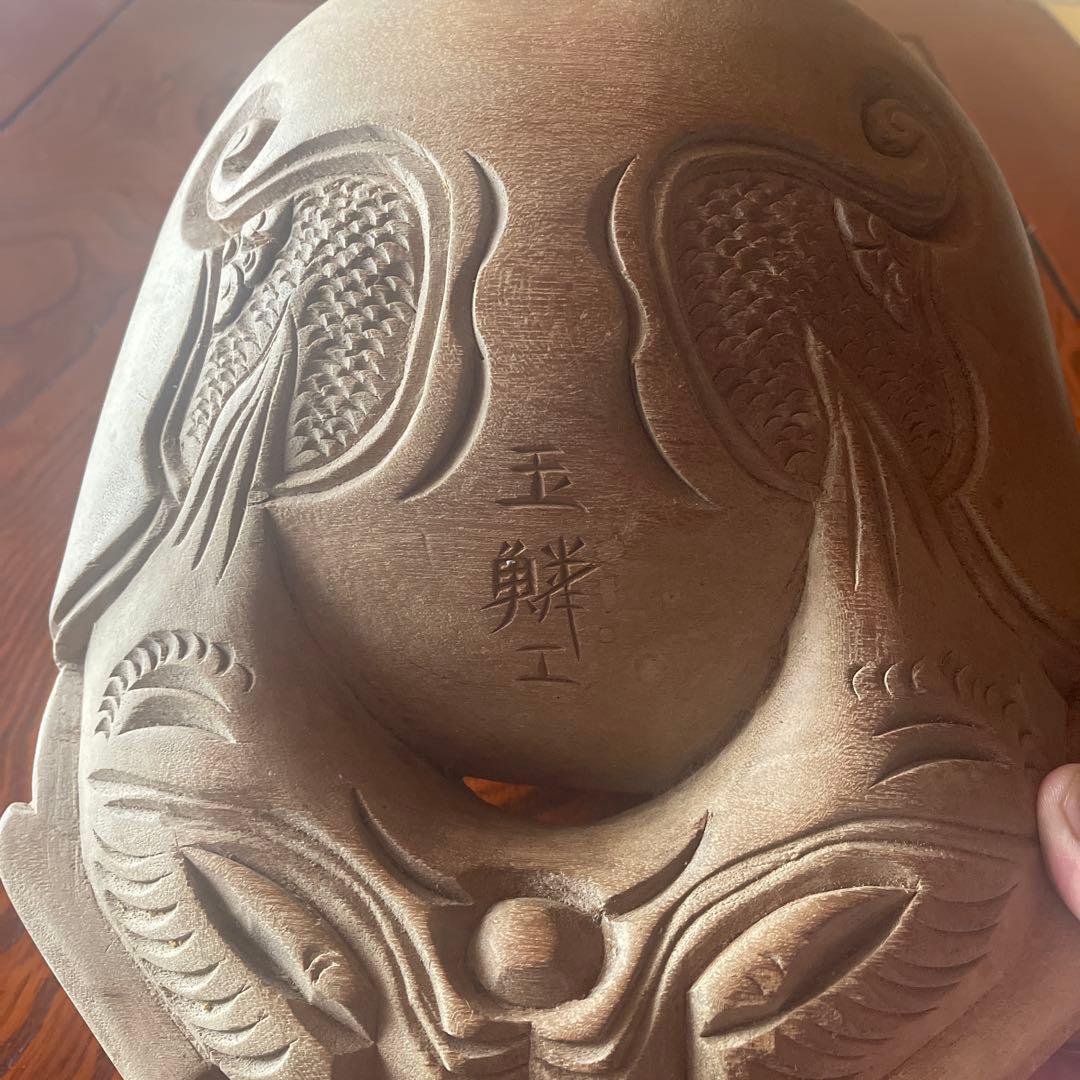 木製 木魚 玉鱗工 骨董 蔵出し - メルカリ