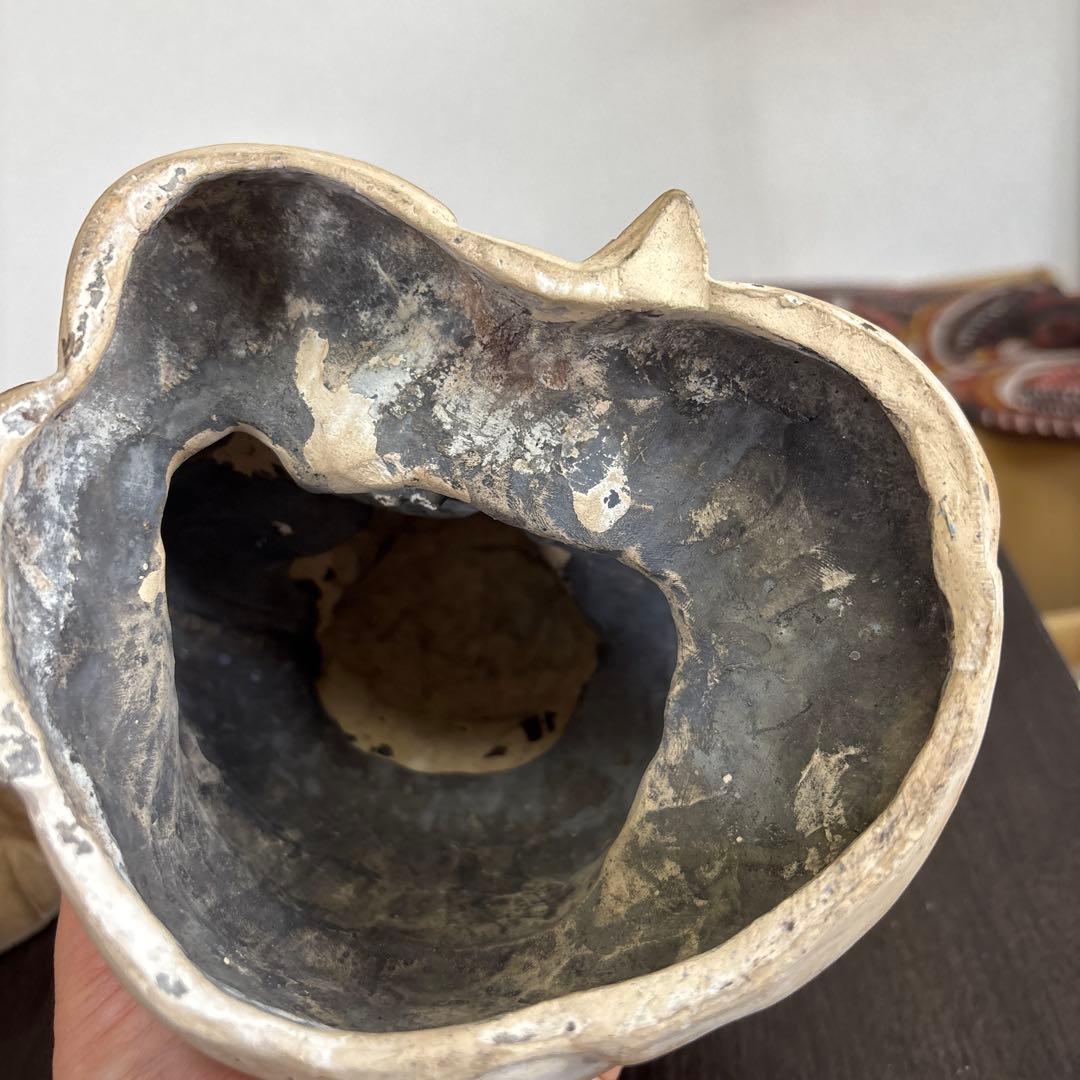 恵比寿 大黒天 像 置物 民芸品 陶器製 昭和レトロ 2体セット