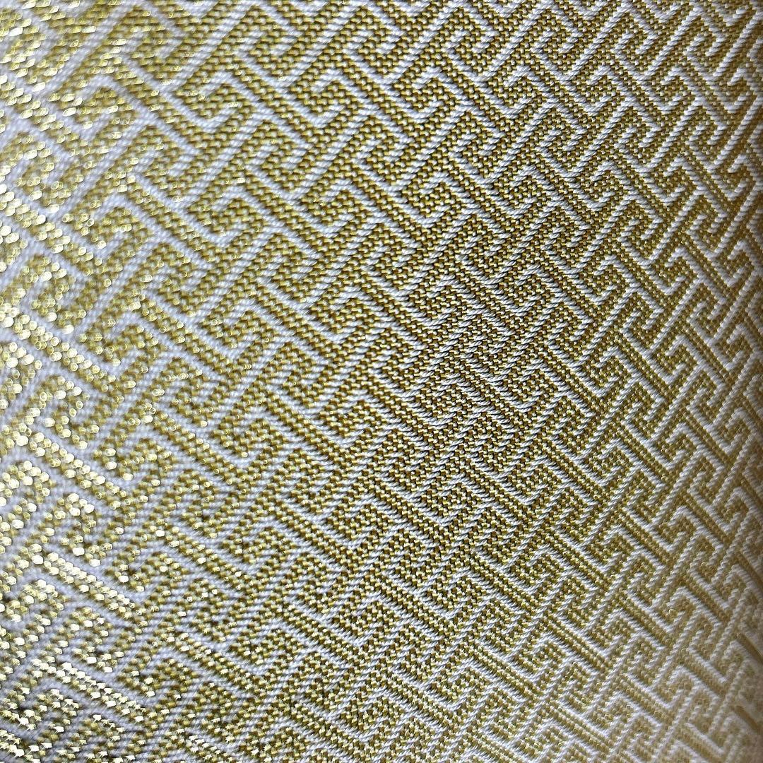 神田胡蝶　和装バッグ　フォーマル　佐賀錦　紗綾型地紋　正絹　金糸　礼装