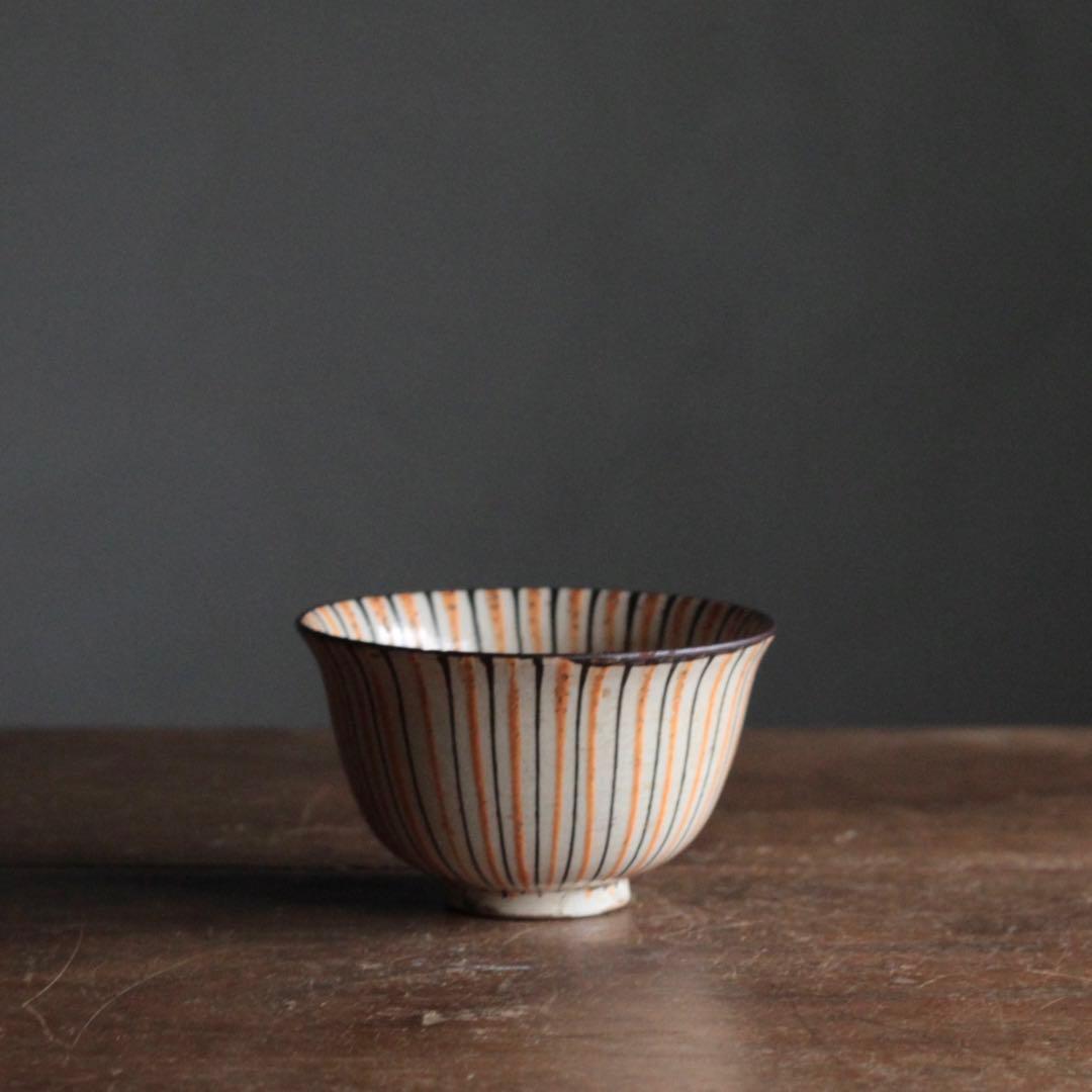 瀬戸 麦藁手 茶碗 江戸後期 茶道具 古美術 古道具 アンティーク 瀬戸焼の麦藁手蓋碗。 しっとりと素朴な風合いが魅力的です。 「麦藁