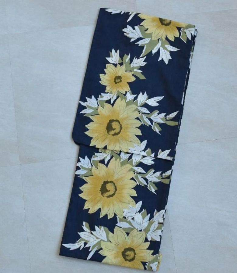 ひまわりデザイン 浴衣セット 3点セット