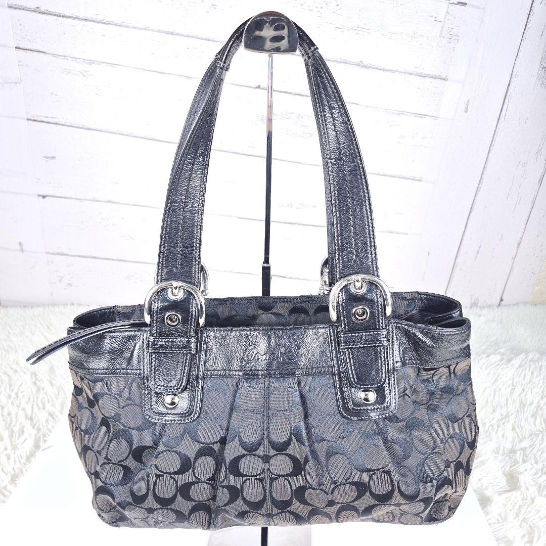 バッグ COACH archive shoulder bag black soho