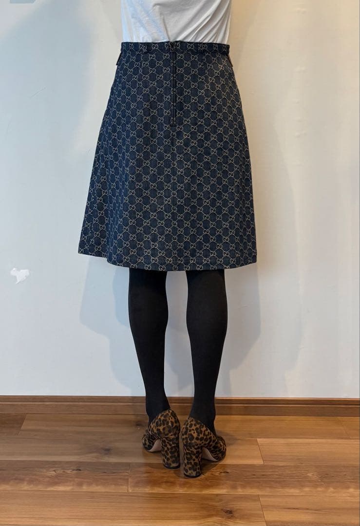 入手困難！グッチ GGデニムスカート　超美品 サイズ40