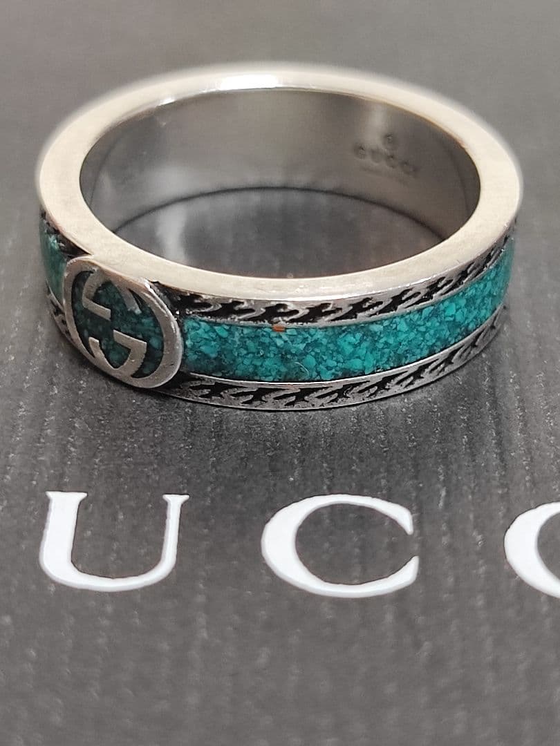 新品 グッチ インターロッキング G リング ユニセックス 19号 指輪