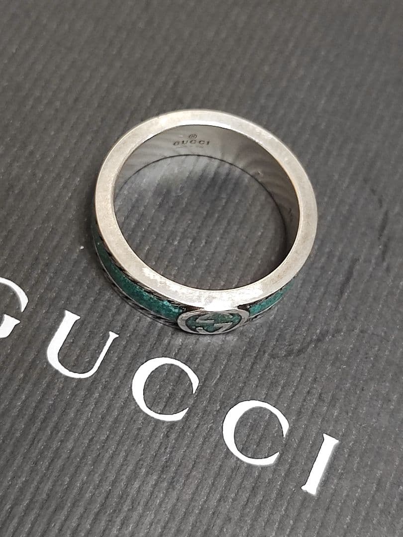 新品 グッチ インターロッキング G リング ユニセックス 19号 指輪