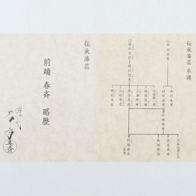 茶道具 漆匠 前端春斉作 黒一閑 雲錦 桜紅葉蒔絵 大棗 共