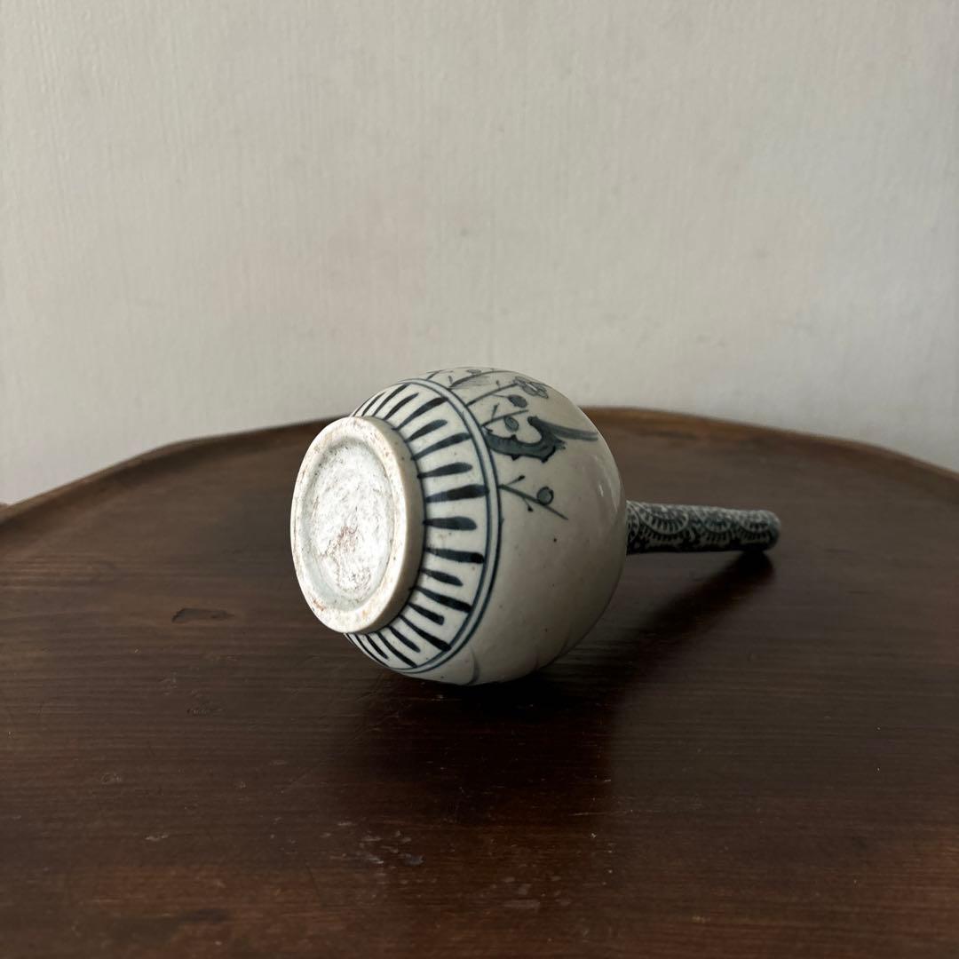 伊万里染付　徳利　一輪挿し　古道具　アンティーク　骨董　古美術　花器　傷　検李朝