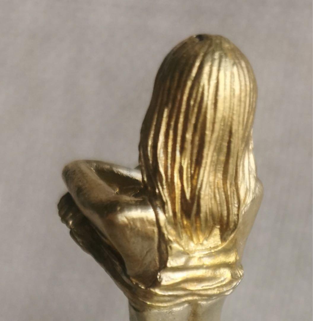 希少銅製 美女 女神 裸婦像 置物 オブジェ ビンテージ 新品 セクシーガール