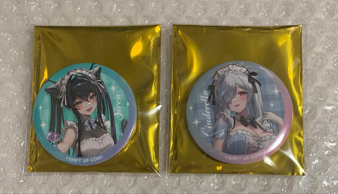 リトルマーメイド シンデレラ 缶バッジ コラボカフェ 勝利の女神NIKKE