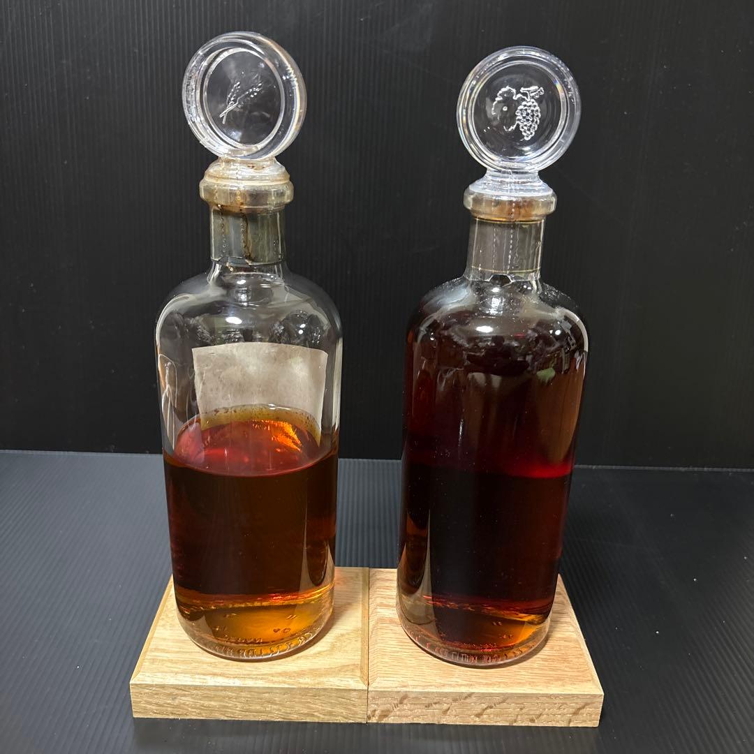 ☆最終お値下げ！☆ニッカ 樽出しウイスキー&ブランデー 特級未開栓 台付