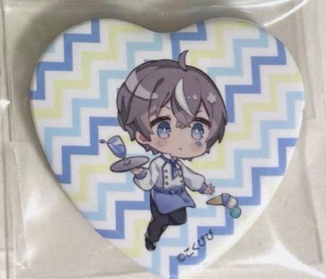 こくびび 缶バッジ カフェ そらびび 缶バ ハート缶 - メルカリ