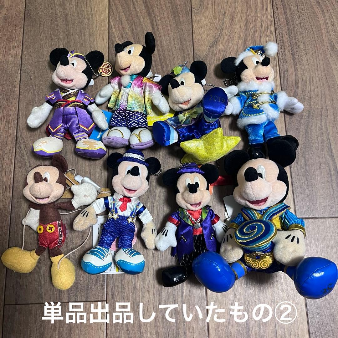 《いしや様》ミッキーマウス ぬいぐるみバッジ62体セット