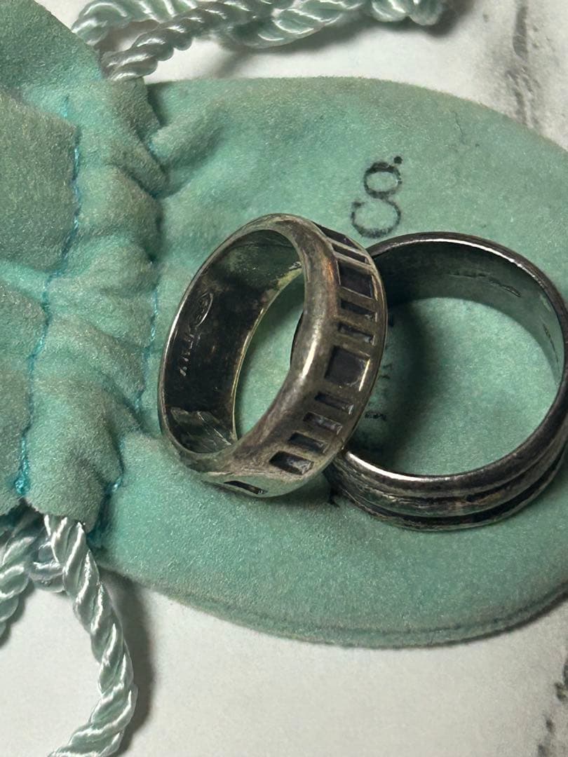 中*吉様 ティファニー 指輪 シルバーリング 13号 16号 詳細不明