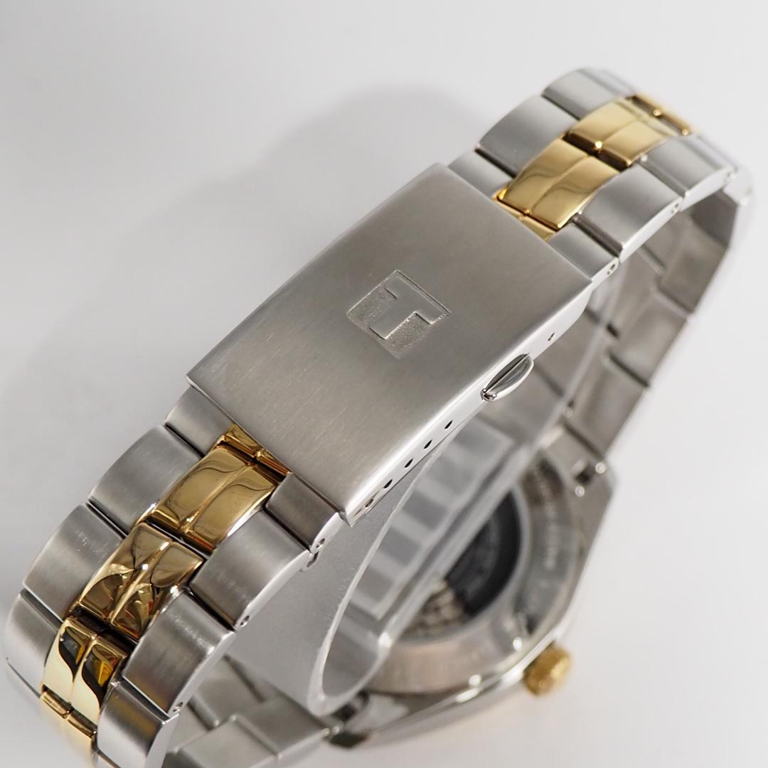 新同品 ティソ TISSOT 自動巻 裏スケ コンビ メンズ 腕時計 H417