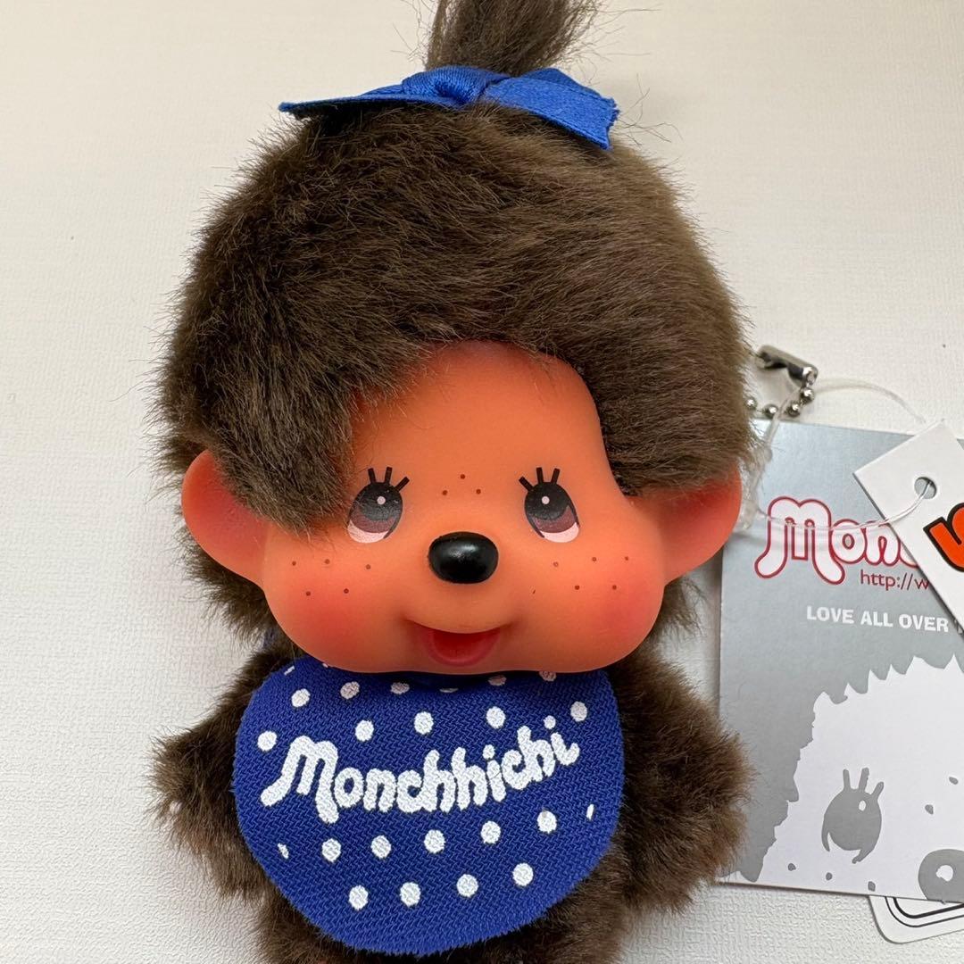 新品 推し色 モンチッチ 青色 monchhichi 2202