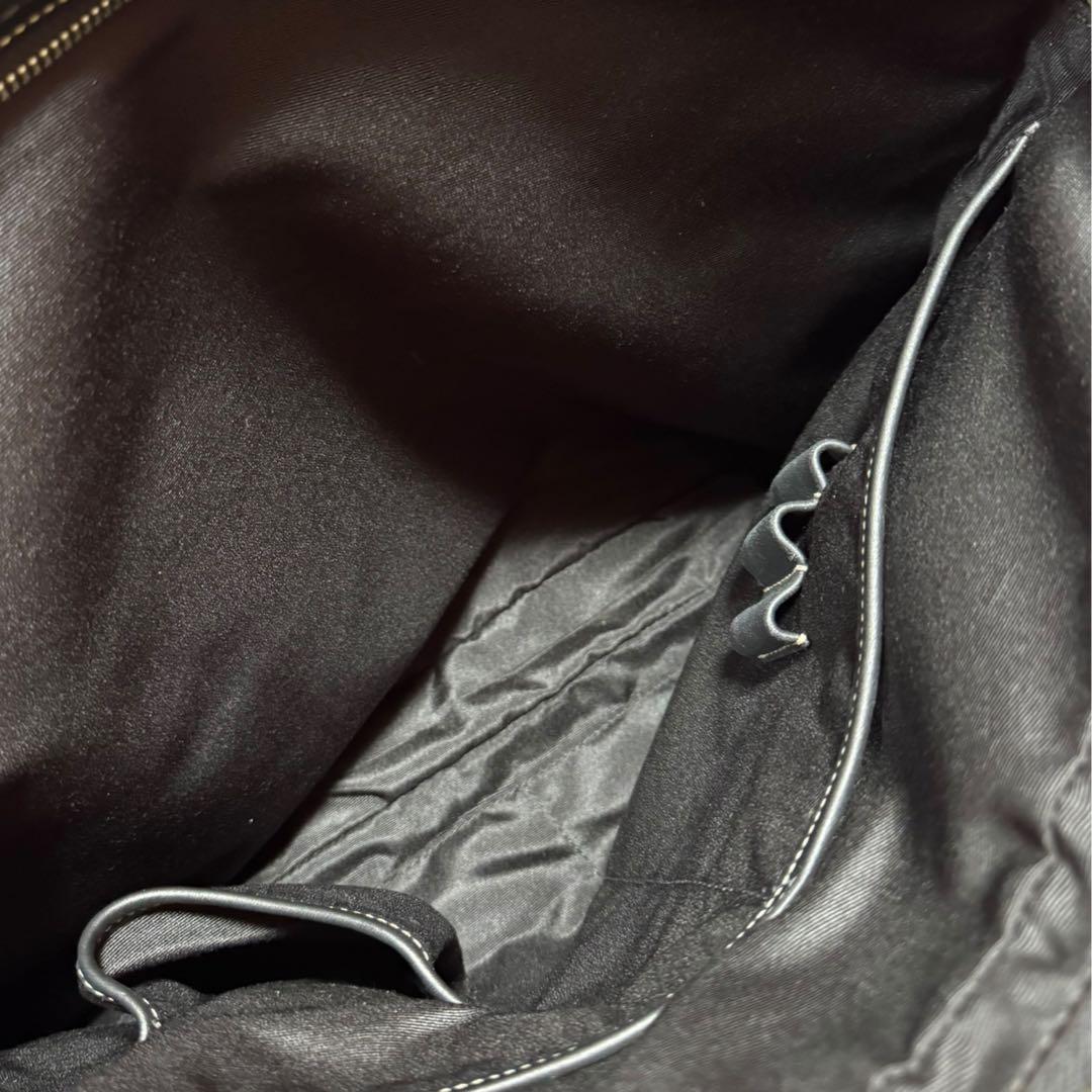 COACH コーチ 2way ブラック レザー ビジネスバッグ 肩掛け斜め掛け