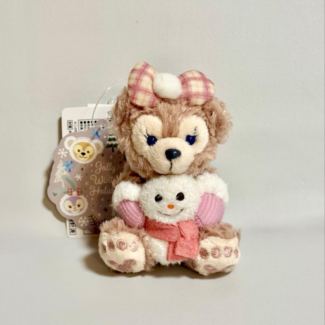 【タグ付】ダッフィー & シェリーメイ　ジョリーウィンター　雪だるま　ストラップ