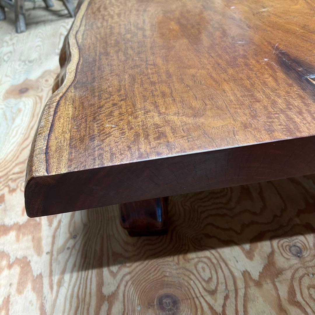 カリン材　花梨　一枚板　耳付き　和テーブル
