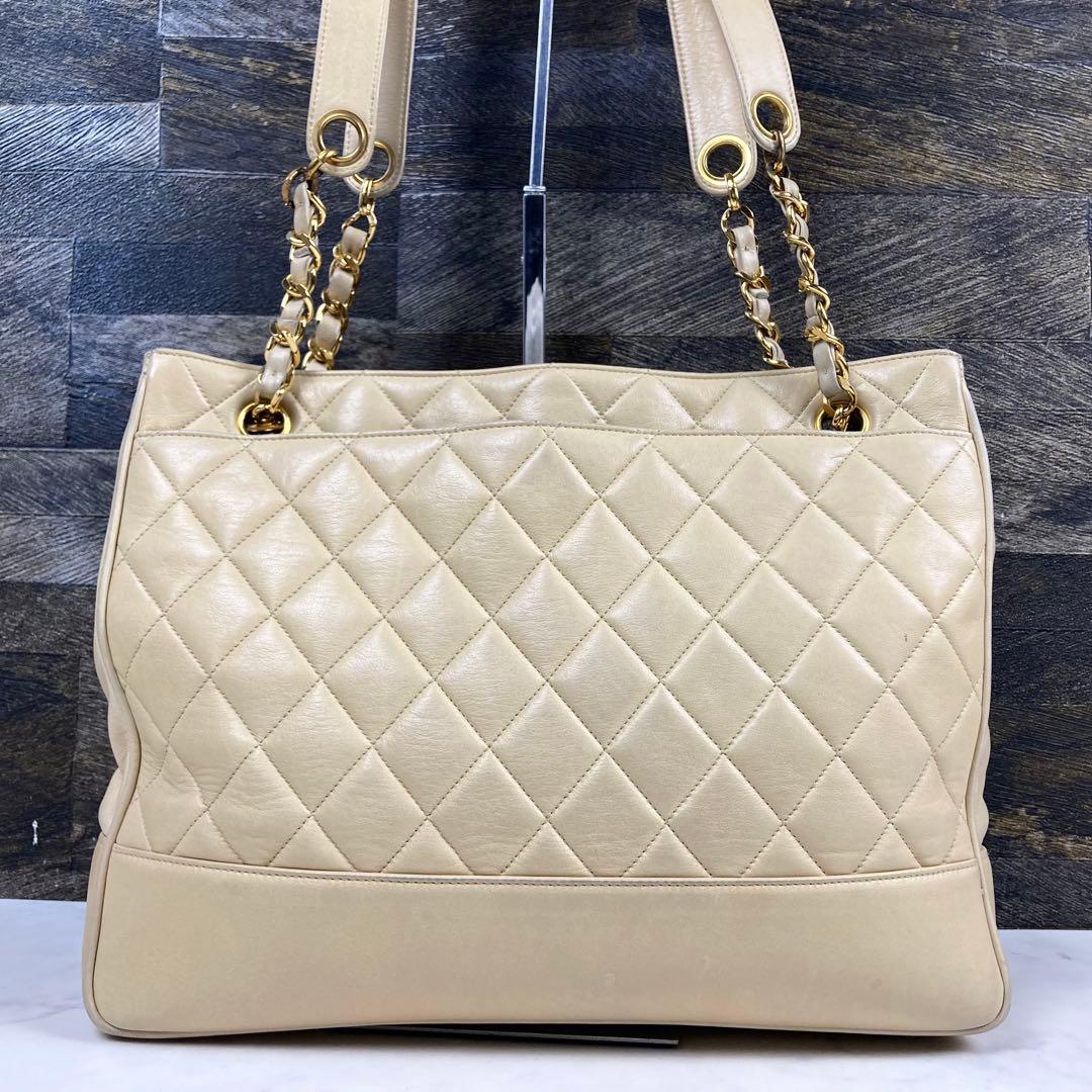 CHANEL ココボール ショルダーバッグ キルティング レザー ベージュ