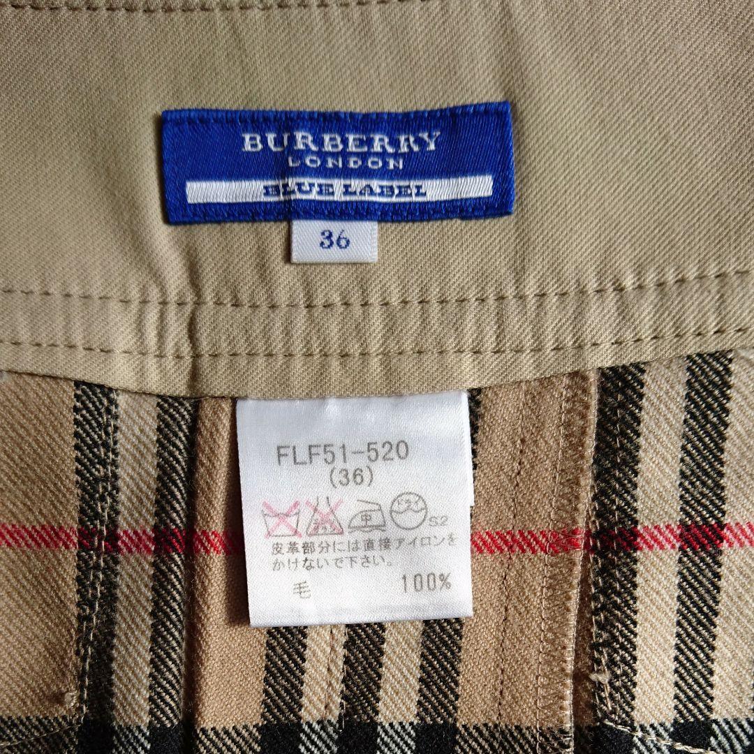 BURBERRY　BLUE LABEL ミニ巻きスカート　 サイズ36